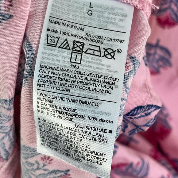 Old Navy Womens Large Floral Tie Back Cutout Maxi Swing Dress Pockets Sleeveless - Picture 6 of 13